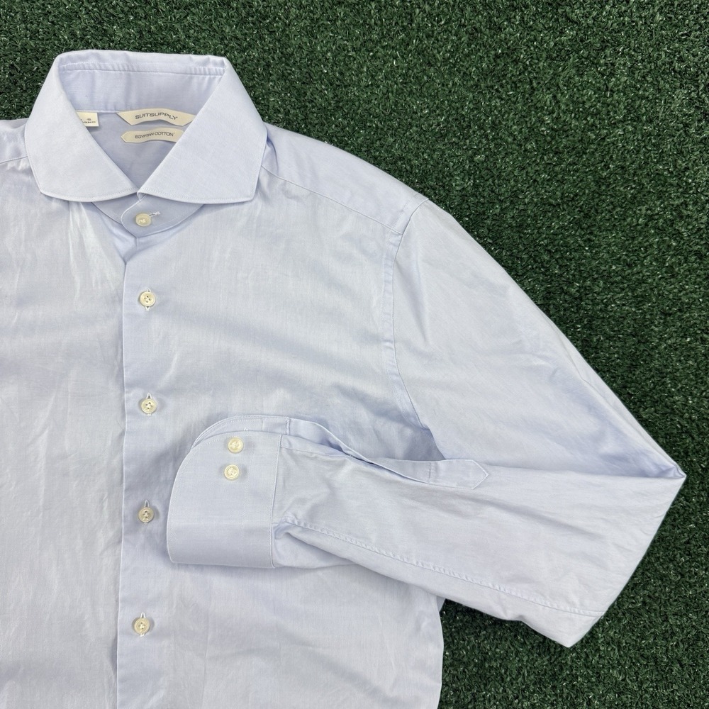 Suitsupply Egyptian Cotton Extra Slim Fit Men's Dress Shirt Size 38/15